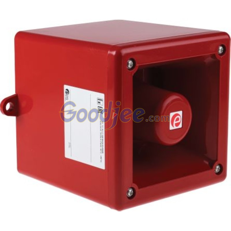 e2s 防爆警报发声器电子报警器 红色,49音调, 16-28v直流ATEX替代A105NDC24R IS-A105N