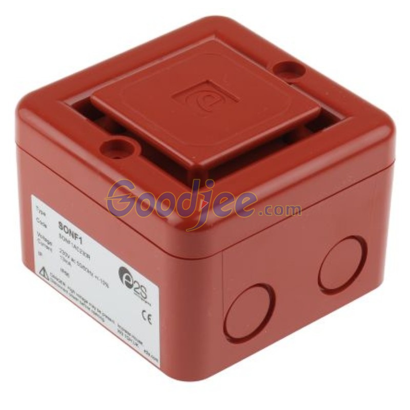 SONF1AC230R SONF1AC115R SONF1AC230W SONF1AC115W e2s SONF1AC230R 警报发声器电子报警器10音调230V交流红色