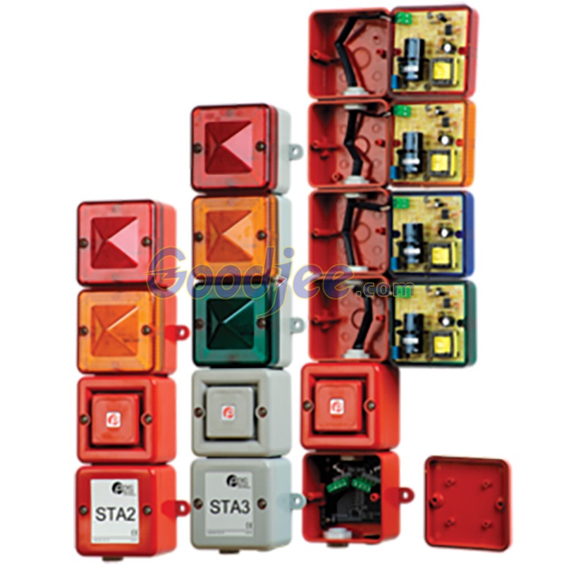 STA2DC024AA0A1-24V直流4层报警器-灰色灯身