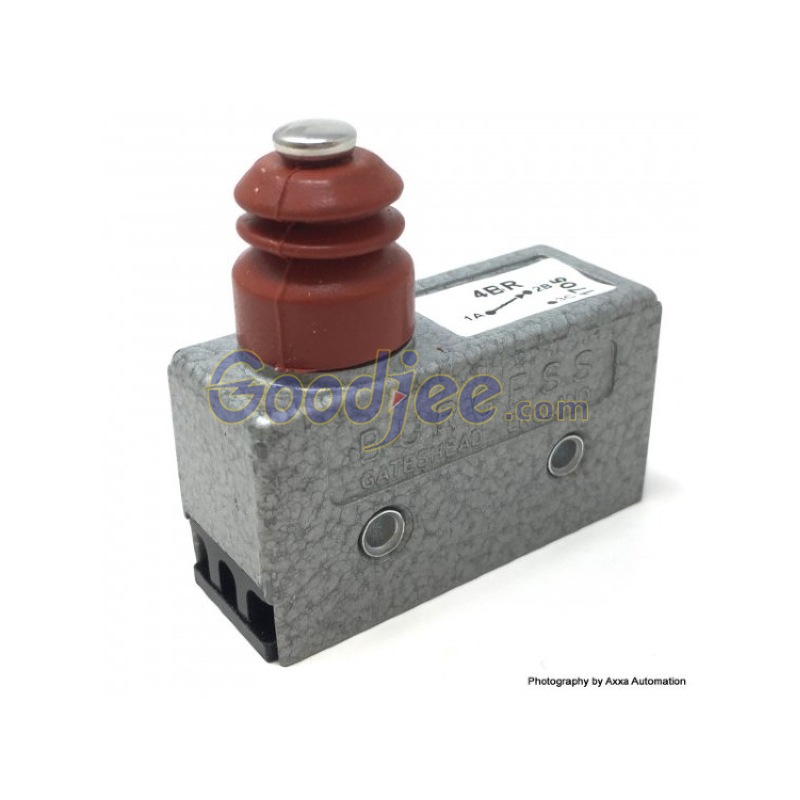 Saia-Burgess 思博 4BR 01710 微动开关, 柱塞类型, 15A250VAC 53.1x20.6x29.2mm