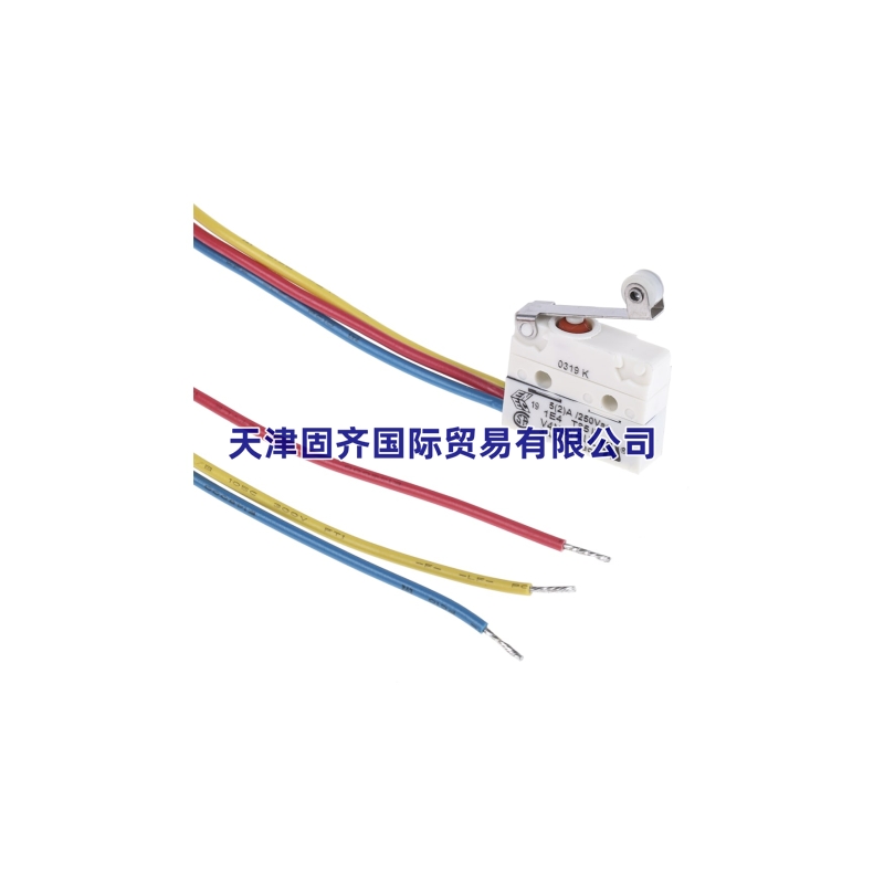 Saia-Burgess 思博 V4NSYR-UL V4NSYRUL微动开关, 滚轮杠杆类型, 3A250VAC预置线