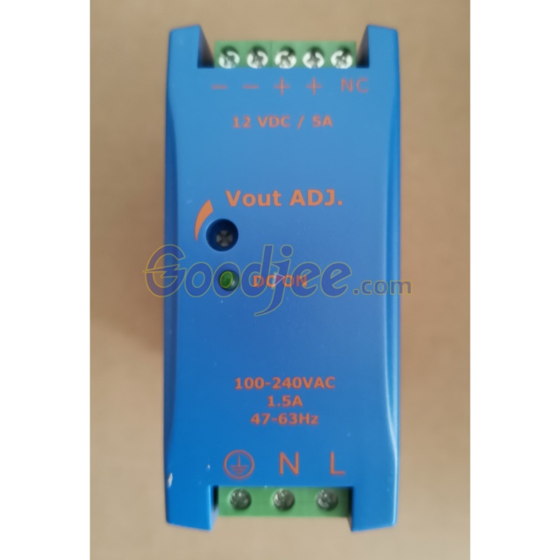 勤发Chinfa DRAN60-12A导轨电源 输入电压85-264V输出12V5A60W