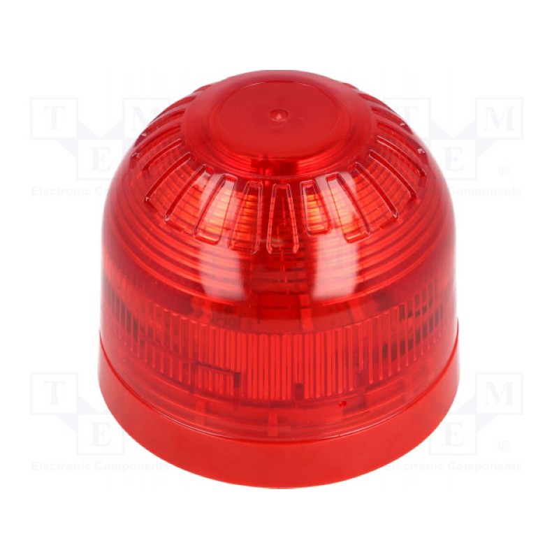 PSB-0009 停产用 PSB-0221代替 Klaxon PSB-0009 18-980507红色警示灯, 红色灯罩, 电压 17-60V直流