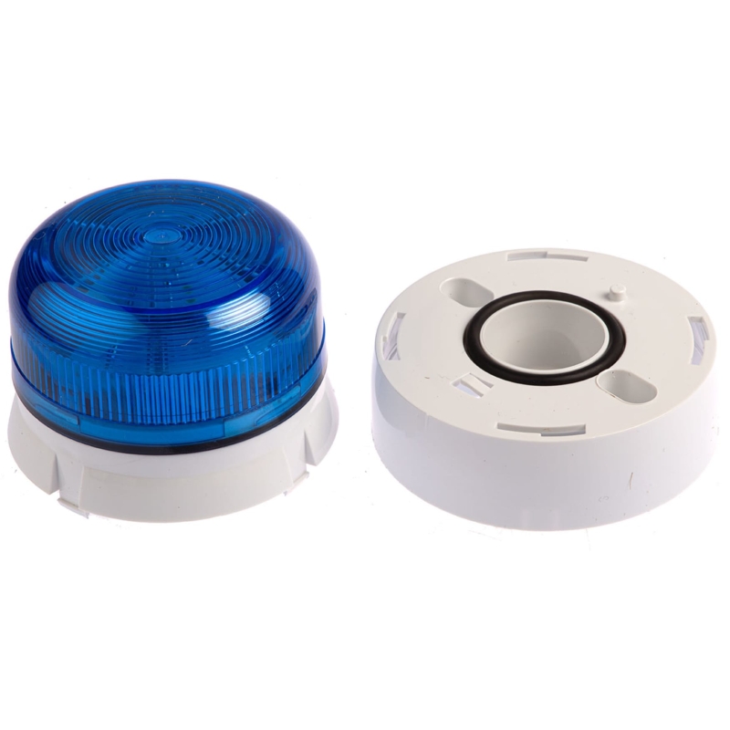 QBS-0020 停产 用QBS-0313代替 Klaxon 警示灯, 蓝色，电压230V交流, 氙灯泡
