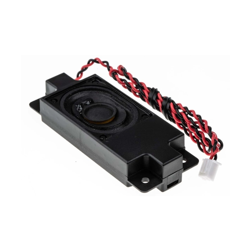 817-9135 RS PRO 2W 微型扬声器, 8Ω 引线长度 400mm 100db 80 mm x 31.1 mm x 14.9 mm