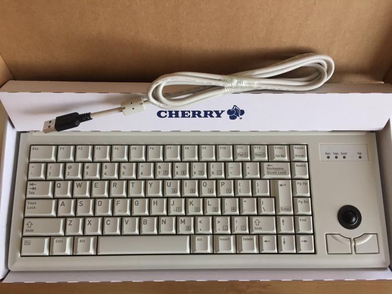 樱桃G84-4400LUBUS-0白色USB接口工业键盘 US布局USB键盘84键