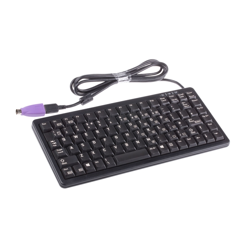 樱桃Cherry G84-4100LCMGB-2 PS2USB双接口工控键盘黑色英国键盘布局86键